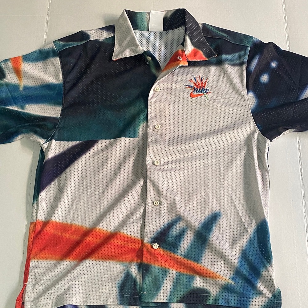 Nike Multicolor Casual Button Down Aloha Shirt